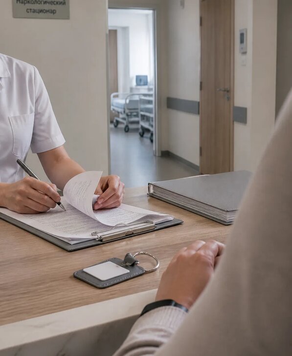 Госпитализация в наркологический стационар в Ефремах